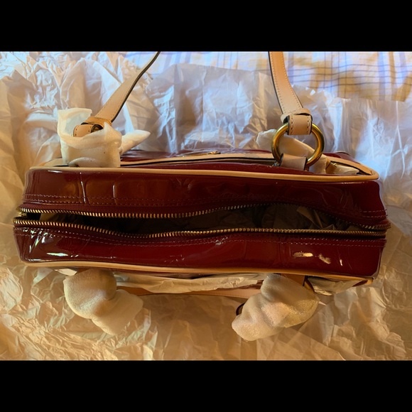 Coach Peyton Embossed Patent Satchel - Picture 7 of 8